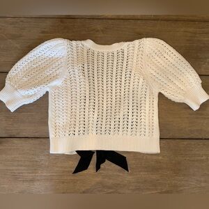 White crotchet top